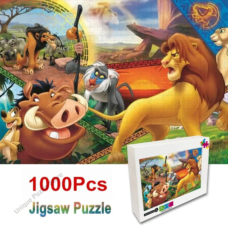 

35/300/500/1000 Pieces Jigsaw Puzzle Disney The Lion King Jigsaw Puzzle Educational Toy for Kids Children 's Christmas Gifts