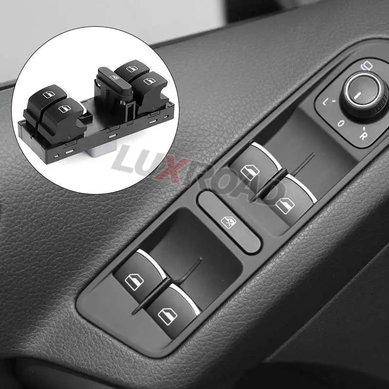 자동차 전면 좌측 파워 윈도우 마스터 컨트롤 스위치, 폭스바겐 VW 티구안 골프 제타 CC 파사트 2012-2016 5K4959857