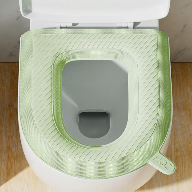 Toilet Seat Cover Toilet Seat Cushion Toilet Accessories Waterpoof Soft Toilet Seat Cover Cushion Washable Closestool Mat O-shape Toilet Seat Bidet Cover Pad Bathroom
