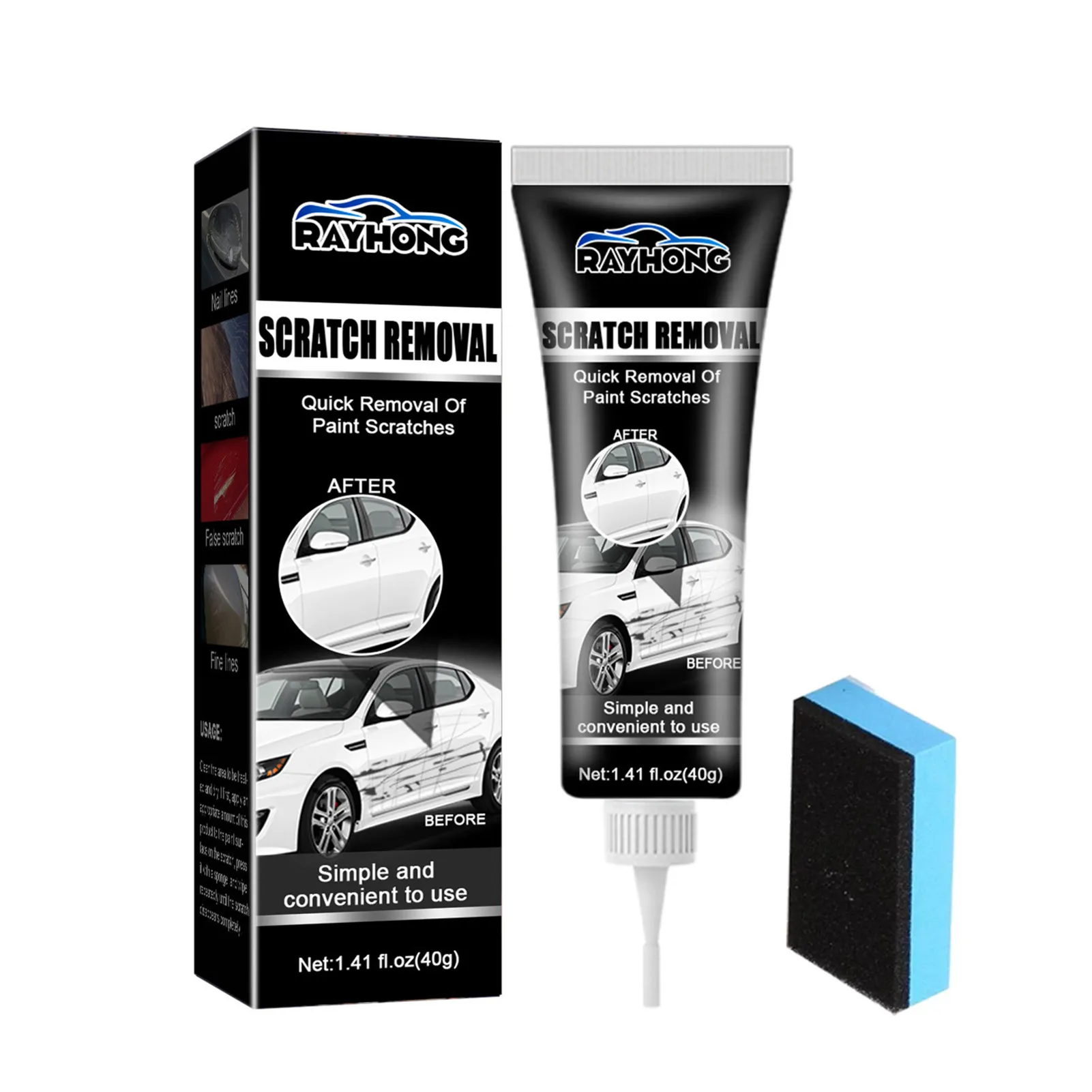 Car Cream Paint Polish & Paint Restorer 40ml Car Scratch Remover Auto