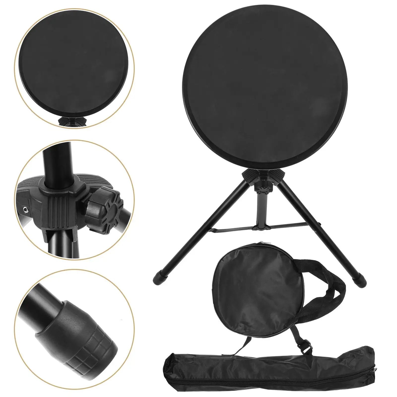 8 Inch Drum Practice Pad Kit For Professionals Silent Snare Drum Mat Soundproof Electric Mats Musical Instruments