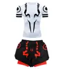 Anime Jujutsu Kaisen Compression Set Fitness Suit for Men Quick Dry 3D Compression Shirt+Gym Shorts Running Workout Sportswear 3