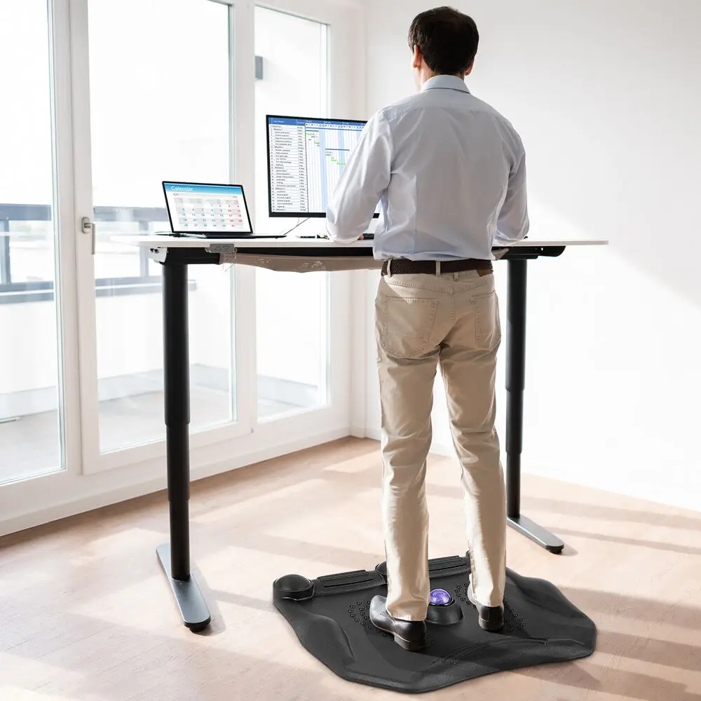 Costway Anti Fatigue Standing Desk Mat w/ Massage Roller Ball Foot Massage Points Office