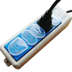 24Pcs 2pins Lock Cover Baby Toddler Infant Child Shock Protector Safety Electric Plug Proof Electric Shock