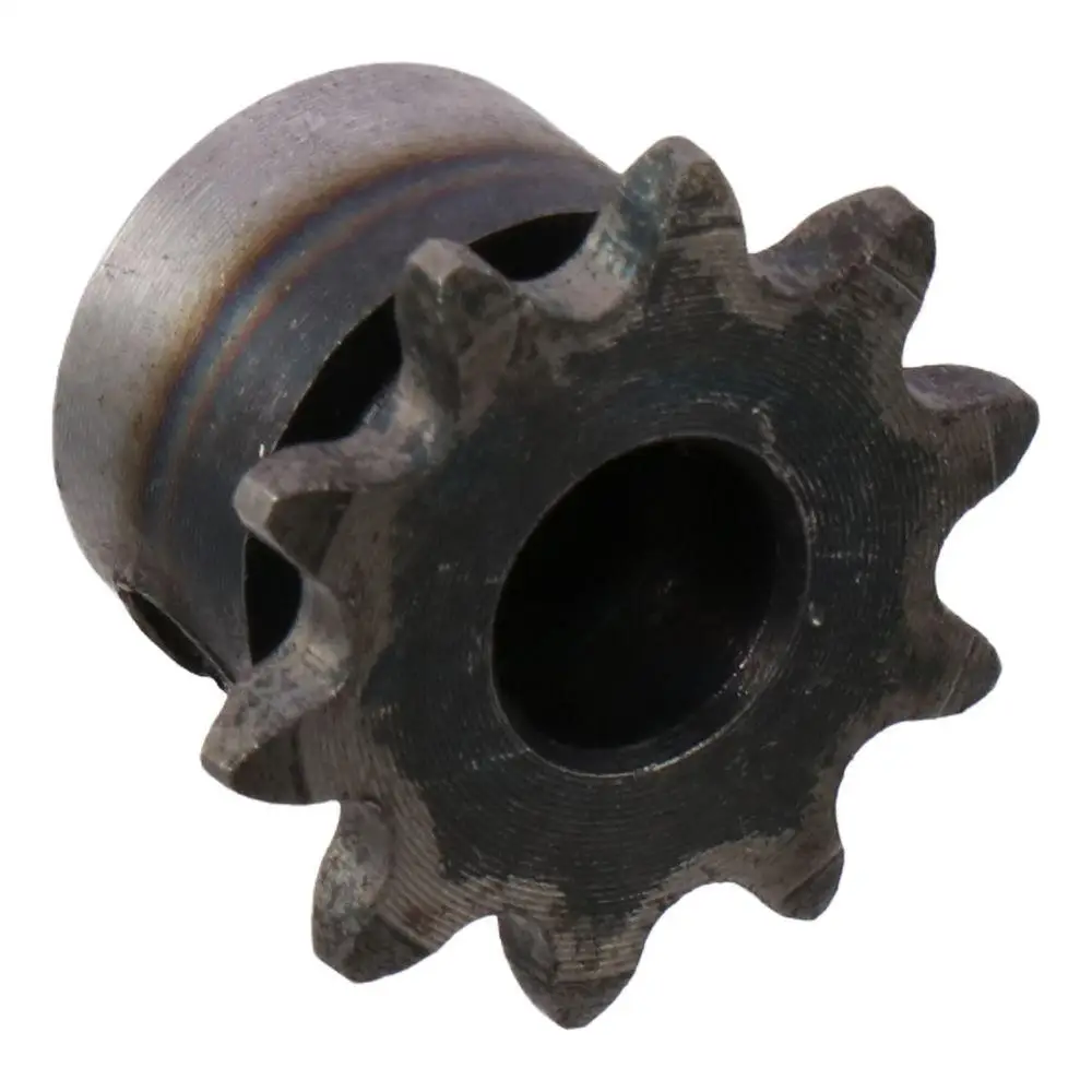 1Pc Single Strand 1/4" Pitch 10 Tooth Gear 25 Chain Black Oxide Industrial Drive Sprocket C45 Carbon Steel 8mm Bore for ISO 04C