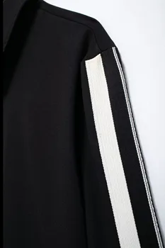 Women's Casual Set Men's Pants Side Stripe Jacket Zebra Wide Leg Pants 2 Piece Set 2025 Spring Autumn Fashion Women's Suit