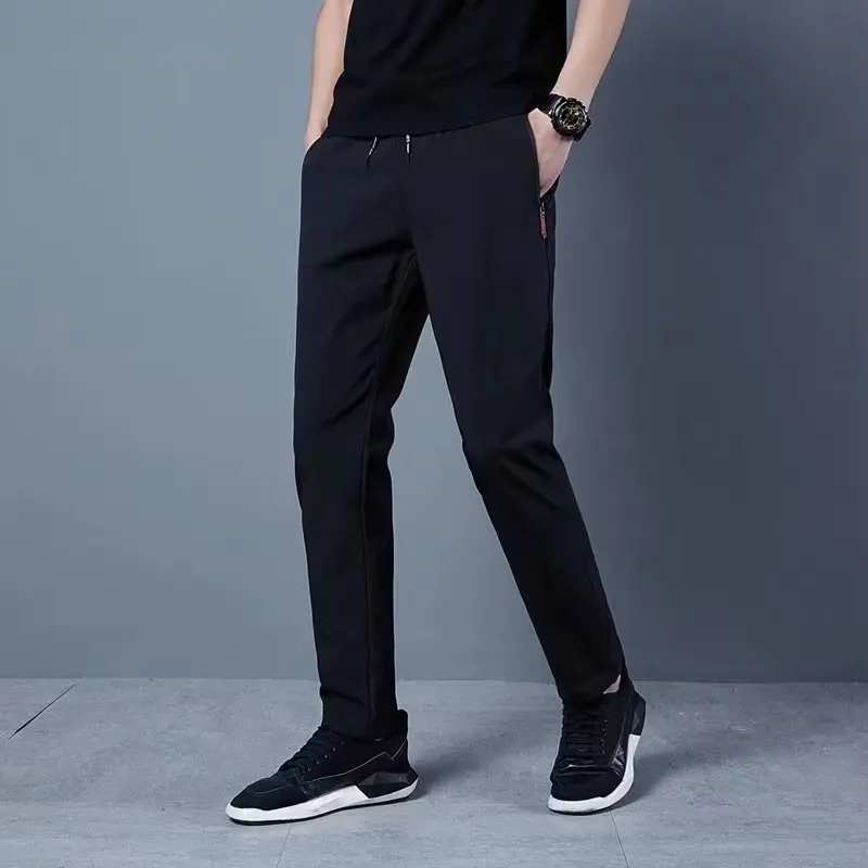 Men's Casual Pants Business Stretch Slim Fit Elastic Waist Jogger Casual pants