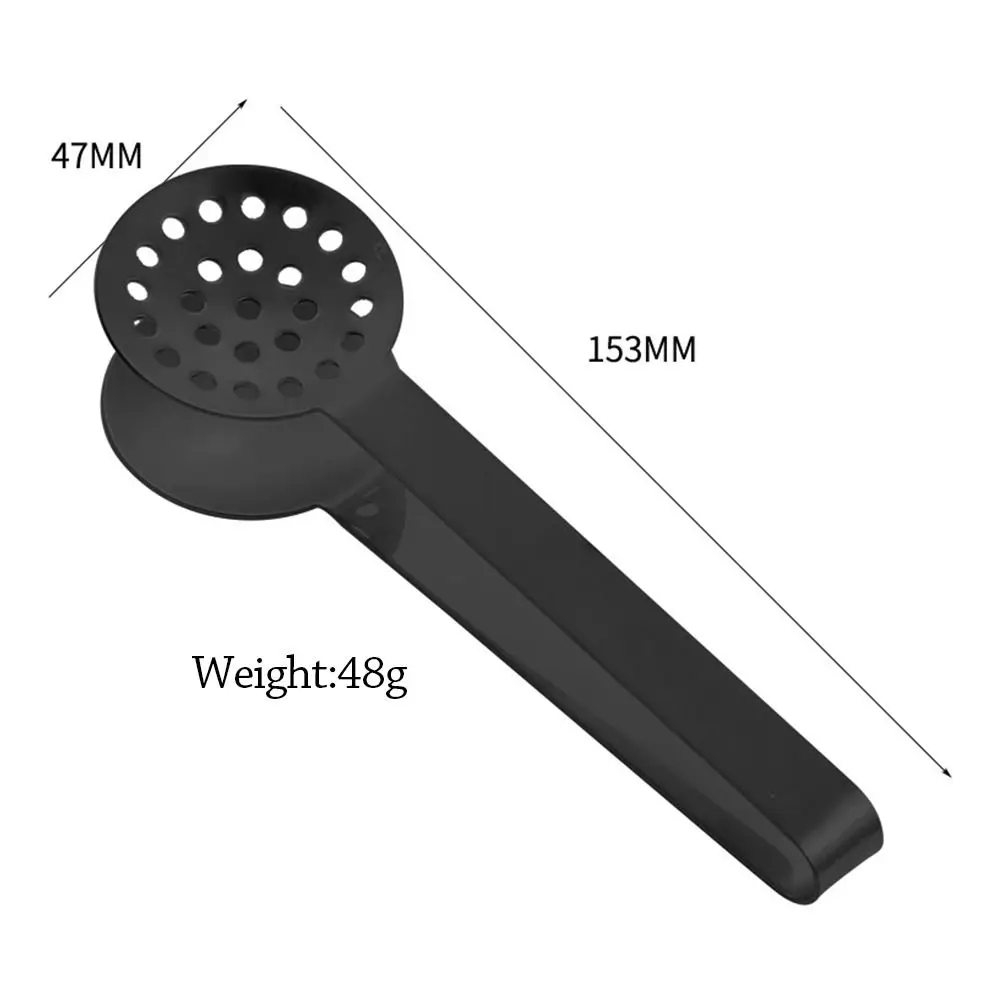 Portable Stainless Steel Tea Bag Squeezer Strainer Durable Teabag Tongs Easy To Clean Kitchen Barbecue Gripper Tea