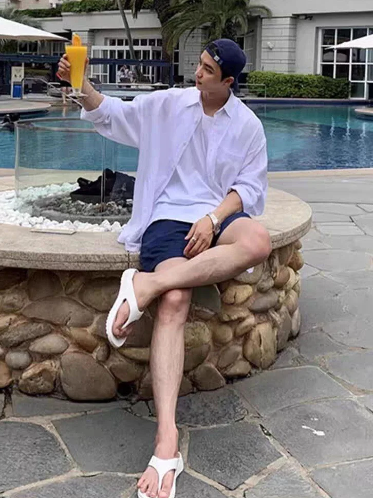 Blue Linen Men's irt Loose Fit Thin Long Sve Sun Protection Open Cardigan Collar Cotton Linen Workwear irt Lazy Sle