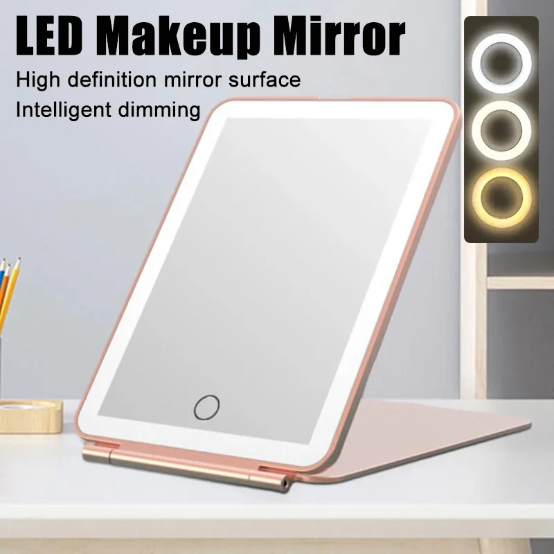 Portable Folding LED Makeup Mirror 1