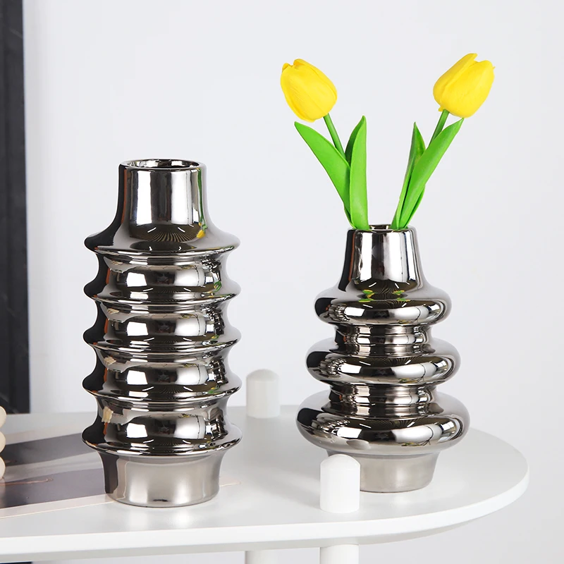 

Modern Design Vase Funky Kitchen Novelty Design Table Vase Living Room Luxury Nordic Vase Decoration Mariage Household Products