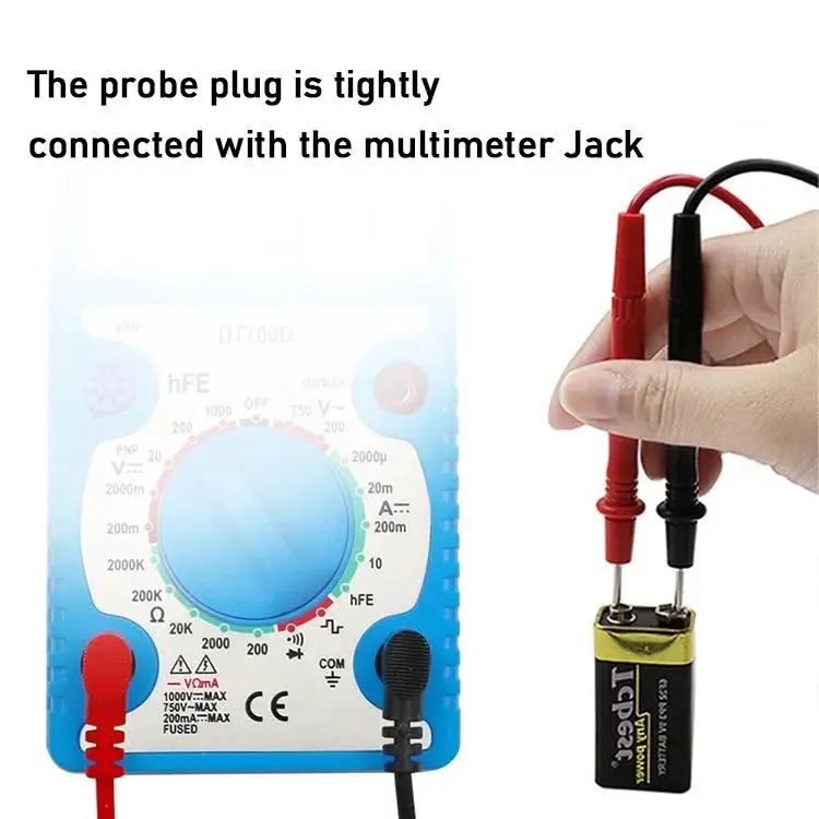 【Must-have】 1000V 10A Needle Point Multi Meter Test Probe / Lead For ...