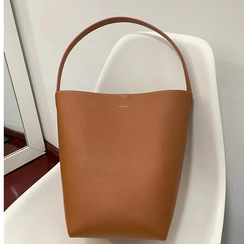 Designer Brand TR New High Quality Cowhide Lychee Print Tote Bag Bucket Shoulder Handbag for Women Hot Sale Bolsas Para Mujeres
