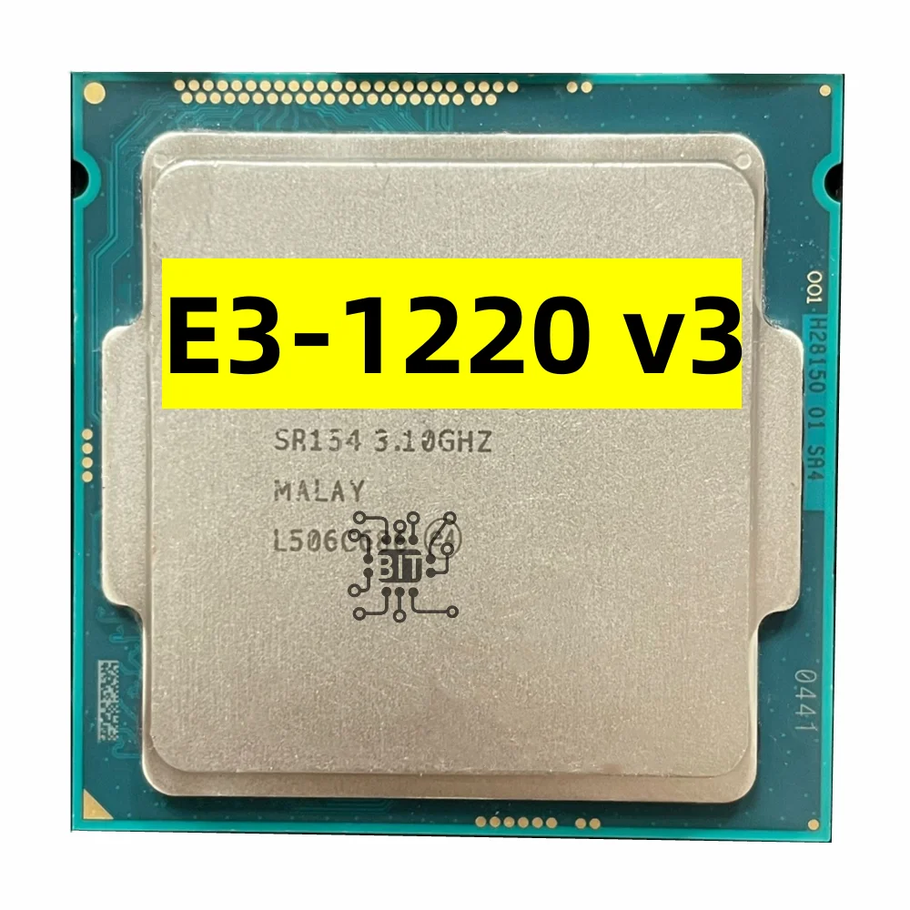 Xeon E3-1220 V3 E3 1220 V3 E3 1220 V3 3.1 Ghz Processore Cpu Quad-Core Quad-Thread 80W Lga 1150