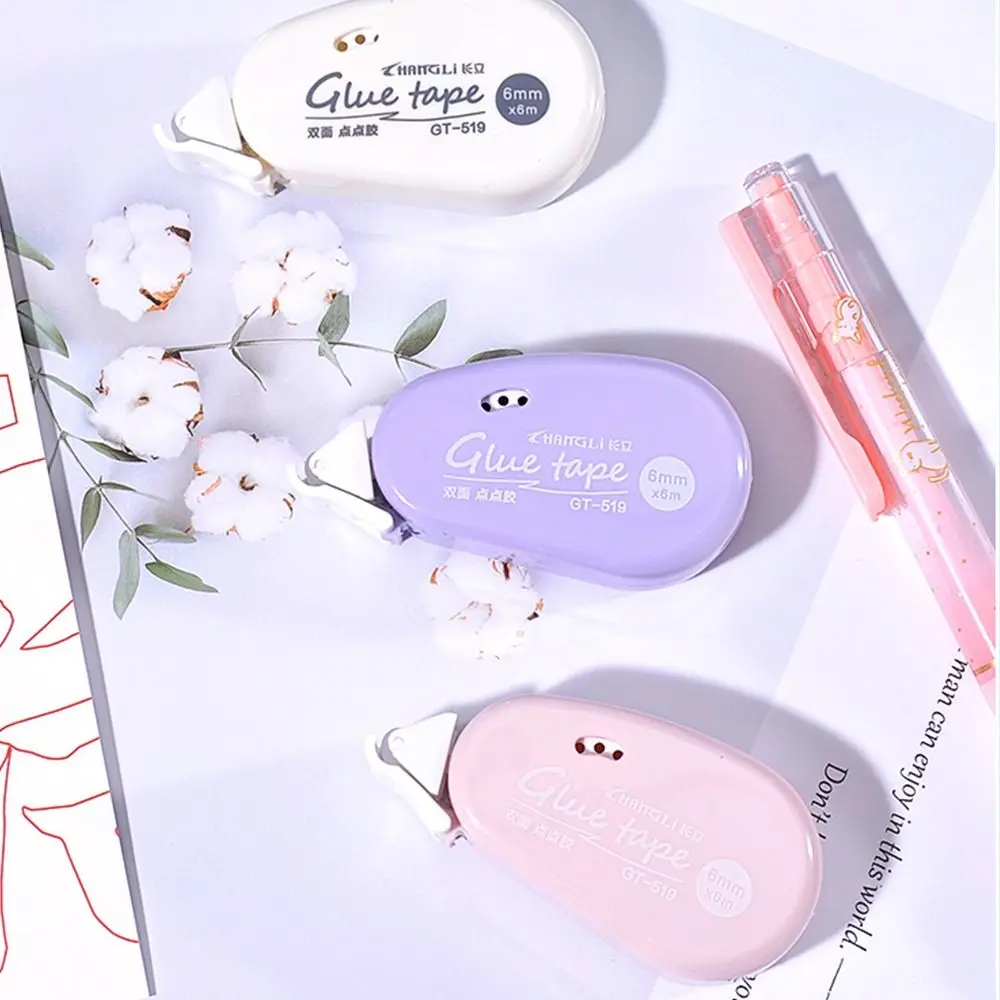 사진 앨범 학교 용품 일기 저널 DIY 공예 용품 도트 접착제 롤러 테이프 양면 접착 테이프 DIY 편지지