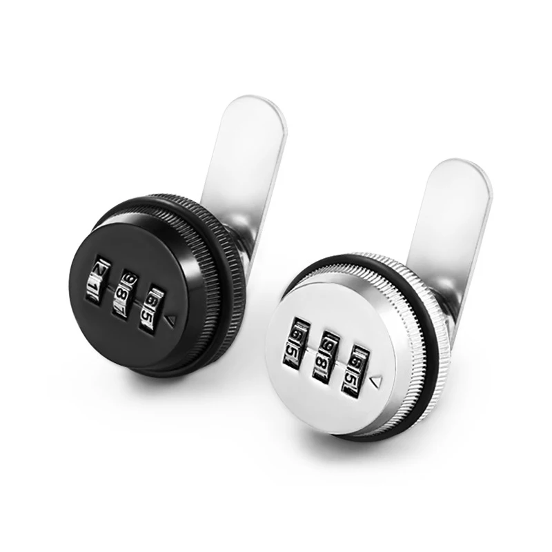 New 3 Digit Combination Password Box Lock 20-30mm Smart Cam Code Lock Zinc Alloy for Mailbox Cabinet Door Security Hardware