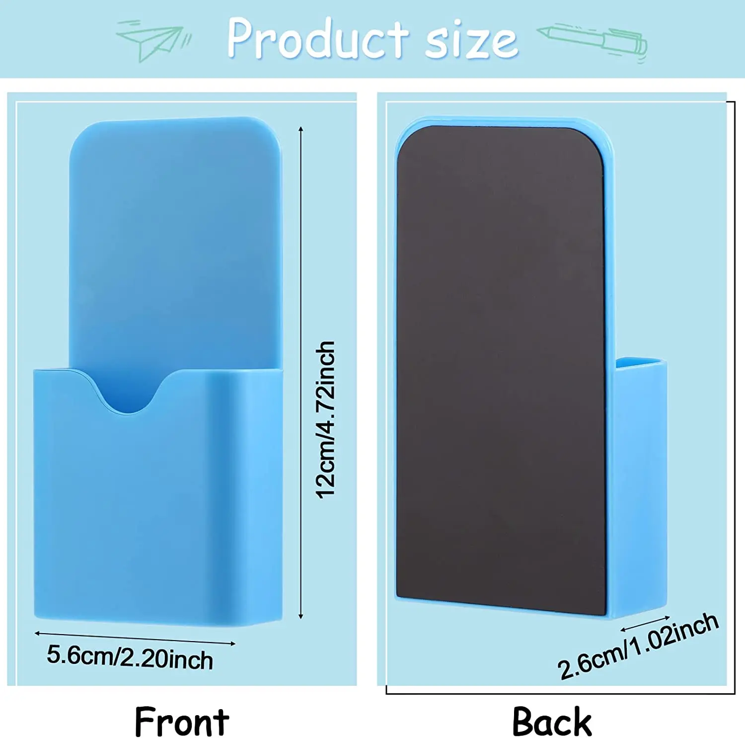 Magnet Pen Holder Dry Erase Magnetic Marker Holder Whiteboard Holders Pencil Cup Refrigerator Storage Organizer For Home School