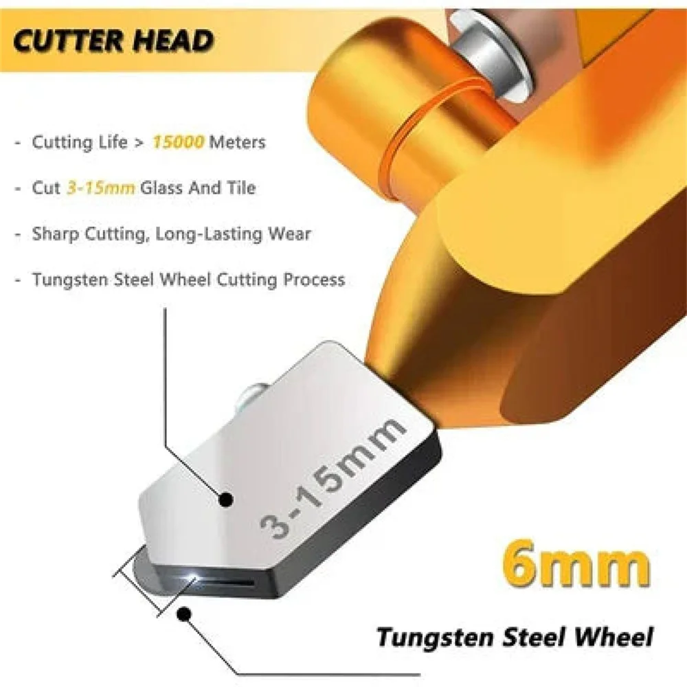 Professional 2-In-1 Ceramic And Glass Tile Cutter Portable Construction Hand Tool Diamond Glass Cutter Set for Tile Cutting