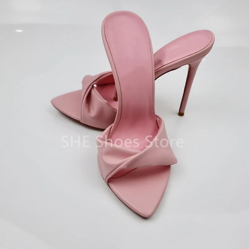

Sexy Pointed Toe Thin Heel Women Slingback Pumps Summer Cool Sandals Ladies Party Dress Hight Heels Shoes Shallow Slippers