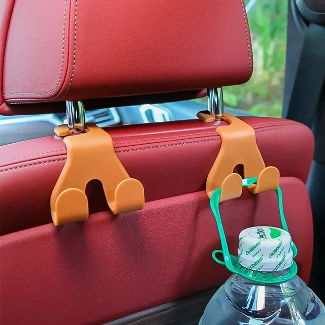 Concealed Creative New Car Seat Back Hook Multi Functional Rear Car Phone Holder Hook  Automotive Accessories 1