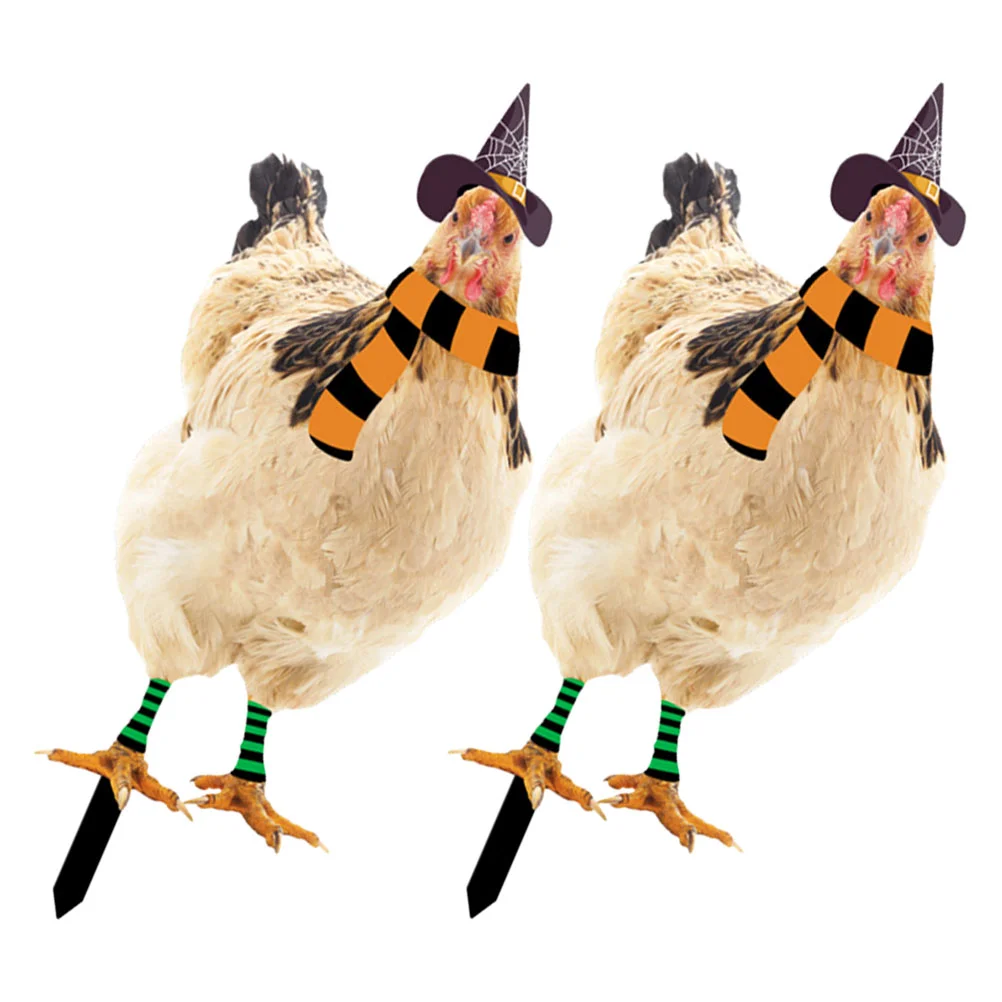 

2 Pcs Halloween Hen Yard Ground Insert Garden Cemetery Holiday Decoration Outdoor