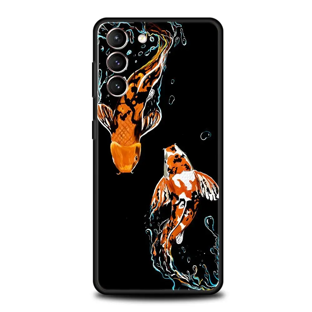 Exquisite Koi Carp Soft Silicone Phone Case