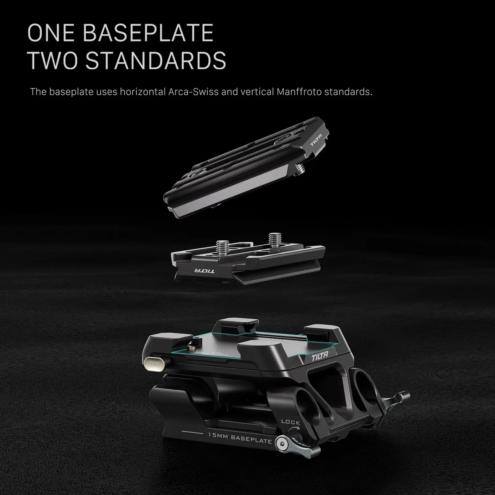 TILTA TA-DBP-B TA-DBPK-B 15mm LWS Arca Manfrotto Dual Baseplate Snap-In ARCA Manfrotto Quick Release Plates for Ronin s Gimbal camera accessories,handheld gimbal accessories
