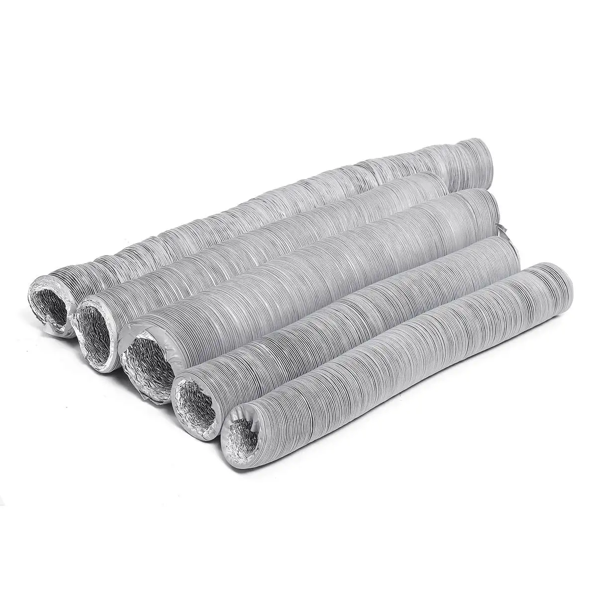 80mm/100mm/110mm/130mm/150mm Portable Air Conditioner Exhaust Vent Pipe Flexible Air Conditioner Exhaust Pipe Vent Hose Outlet ventilation hose aluminum foil ventilation pipe