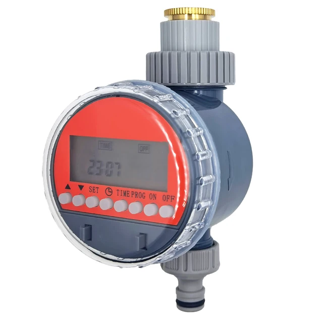 WUJIE Ball Valve Irrigation Timer Automatic LCD Watering Electronic Water Tank Controller Irrigator for Home Garden Greenhouse 5