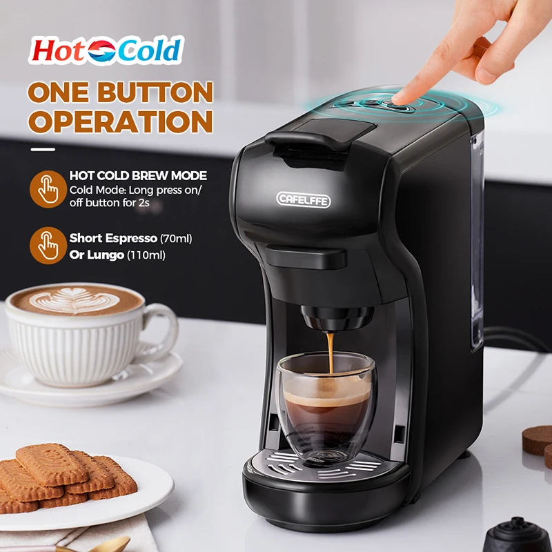 cafelffe コーヒーマシーン Cafelffe-ホットおよびコールドマルチカプセルを備えた3in 1