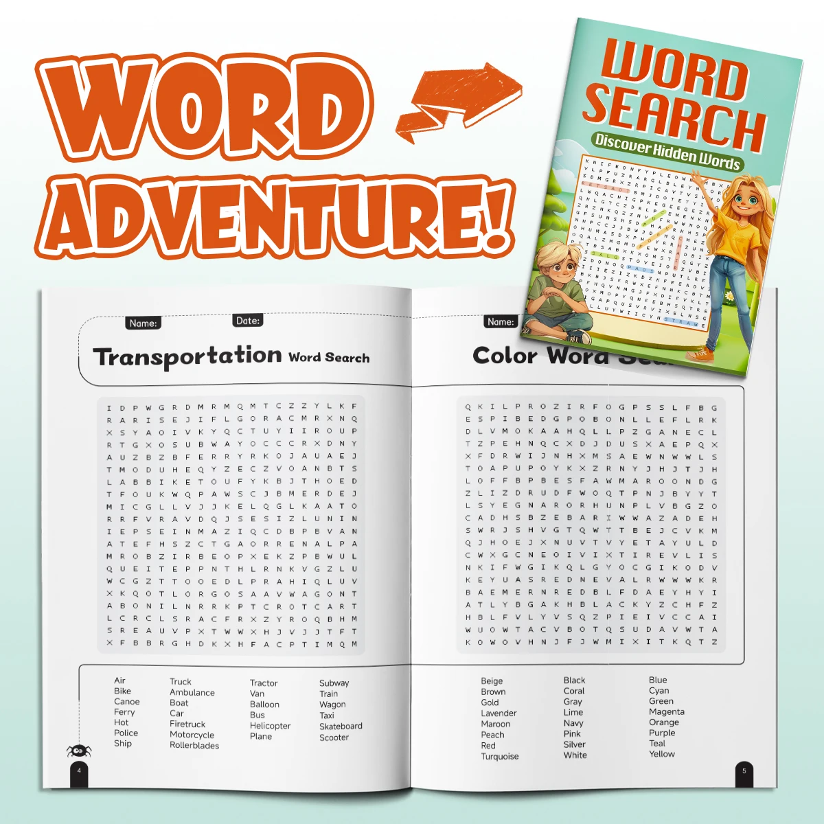 Kids Word Search Puzzle 1
