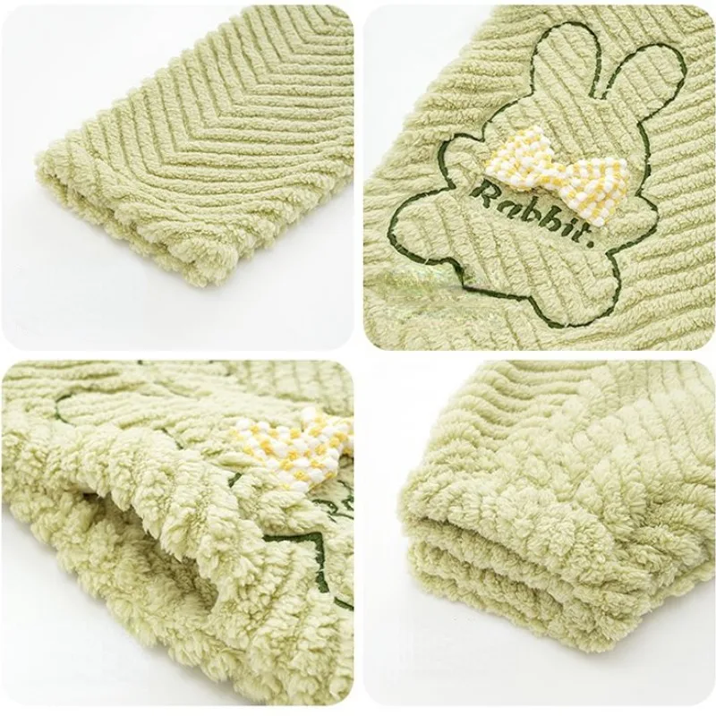 2024 New Sleepwear Women's Winter Coral Plush Loungewear Thickening Plunging Style Sleepwear Flannel Cute V-neck Homewear Set