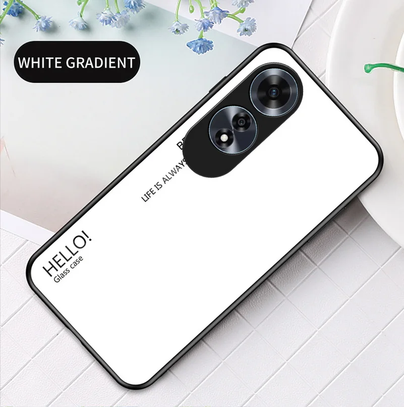Gradient Tempered Glass Glossy Back Cover