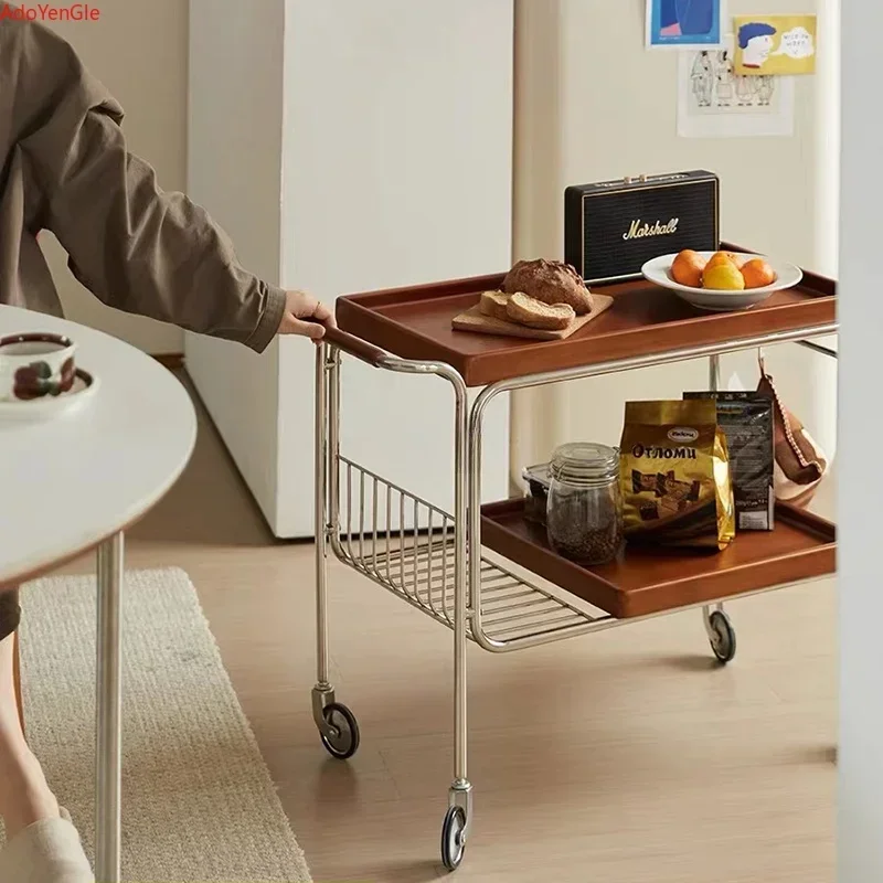 Utility Hotel Trolleys Mobile Wheel Spice Living Room Japanese Coffee Tables Drinks Bar Muebles De Cocina Kitchen Low Furniture