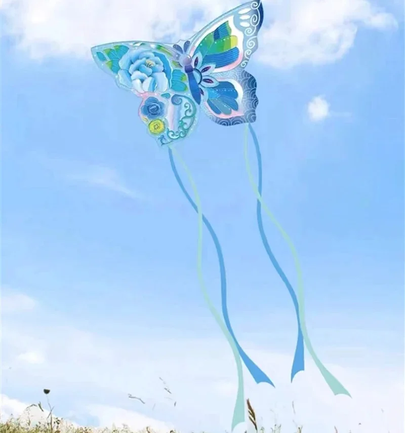 Free Shipping butterfly kites flying for children kites string line weifang kites factory fishing line child game inflatable toy 3