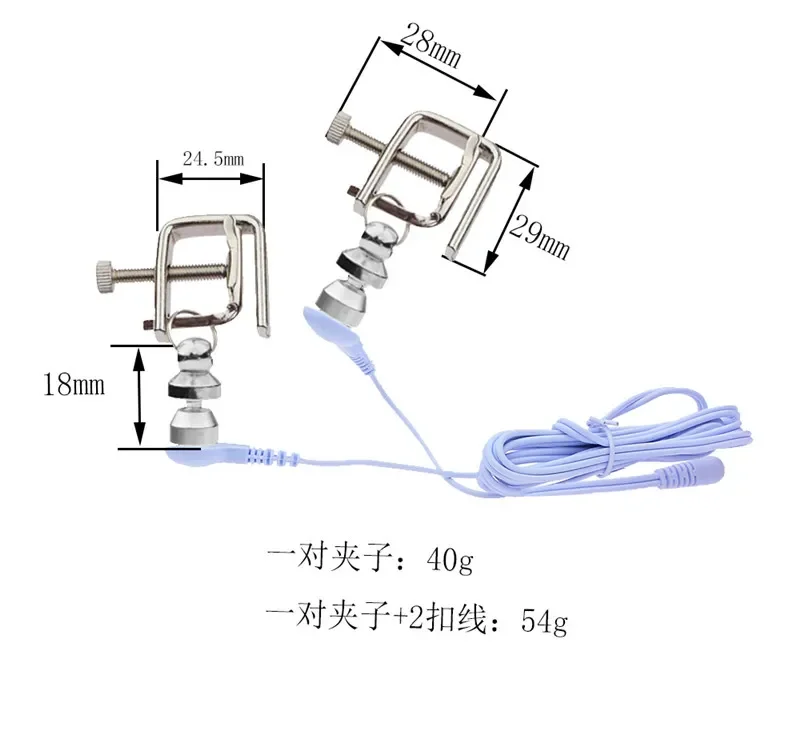 Sex Products Flirting Full Body Massager Powerful Nipple Clamp Electric Shock Breast Clips Clitoris Stimulator for Women