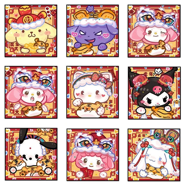 Sanrio Hello Kitty My Melody Cinnamoroll Diamond Painting Cartoon Creative  Trend Children Students Handmade Fun Diamond Painting - AliExpress