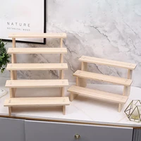 1pcs Solid Wood Display Stand Toy Blind Box Organizer Cosmetic Perfume Display Shelf Organization Storage Decoration Holder 1