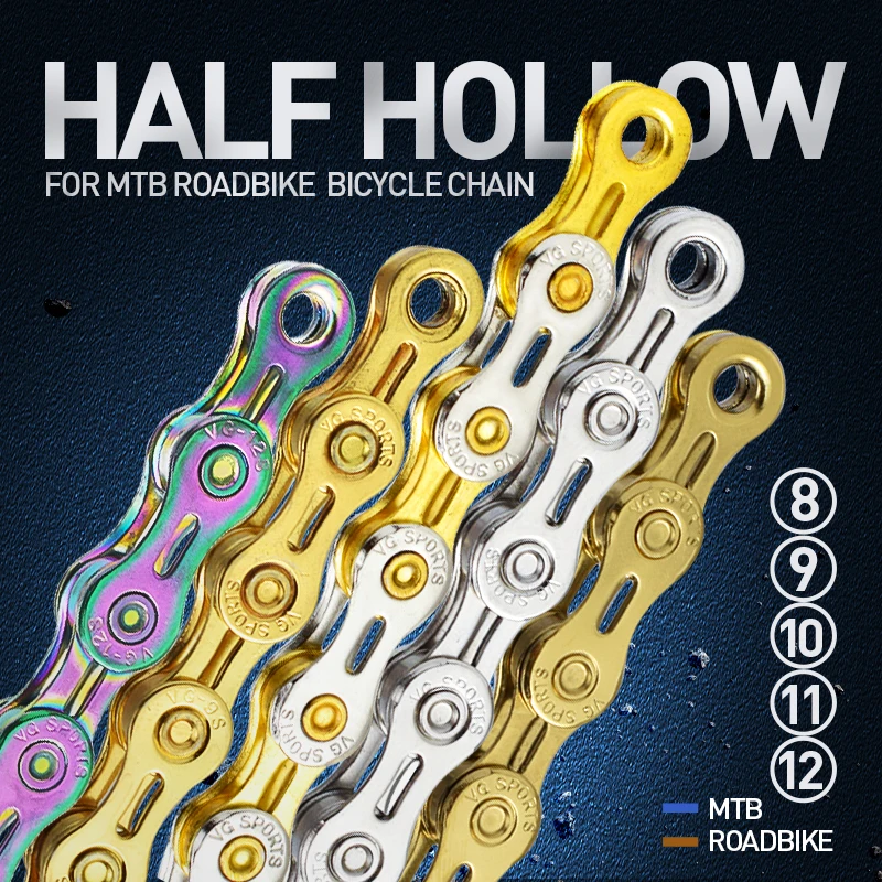 アクセサリー POTER BICYCLE CHAIN LONG GOLD Amazon.com : Hycline Bike Chain 6/7/8 Speed,Half Hollow