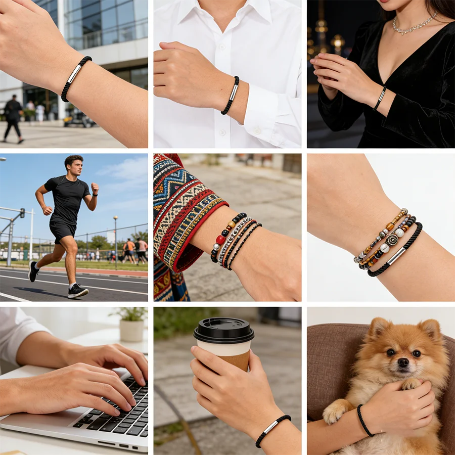 Lucky Cord Bracelet Men Women Thin String Friendship Gift