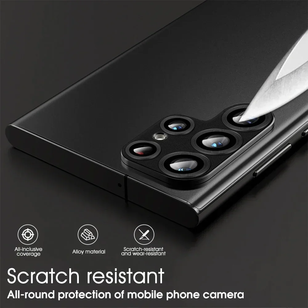 Premium Metal Camera Lens Protector for Samsung Galaxy Ultra Series - Full Coverage Protection Glass