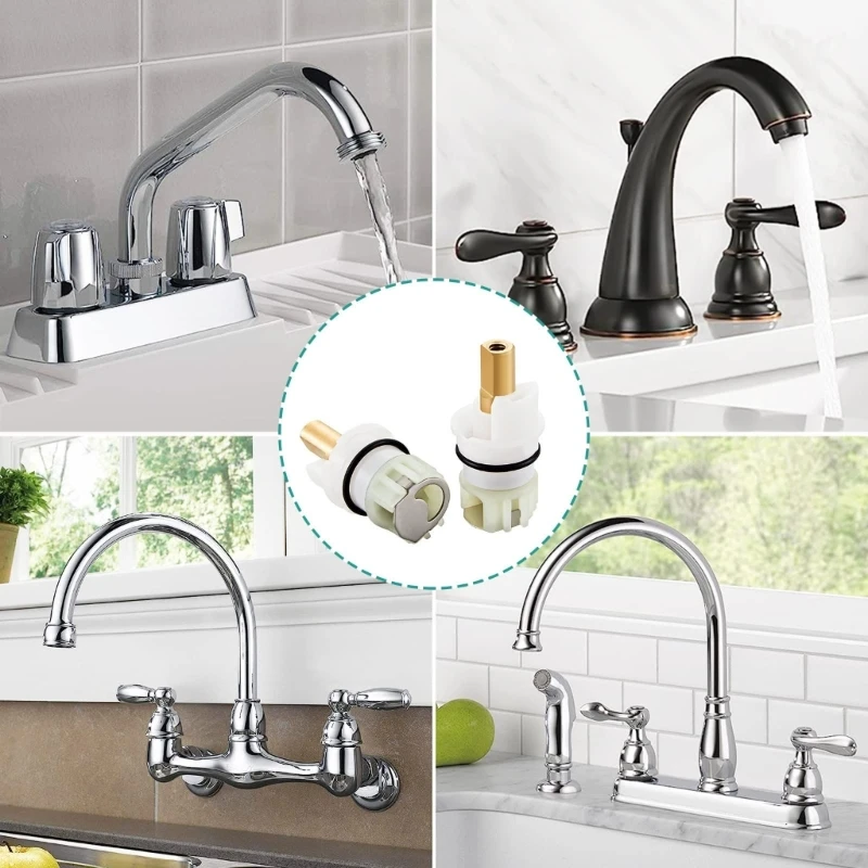 Faucet Cartridge Faucet Stem Replacement RP25513 Faucet Stem Assembly Spare Part Replaces for Delta