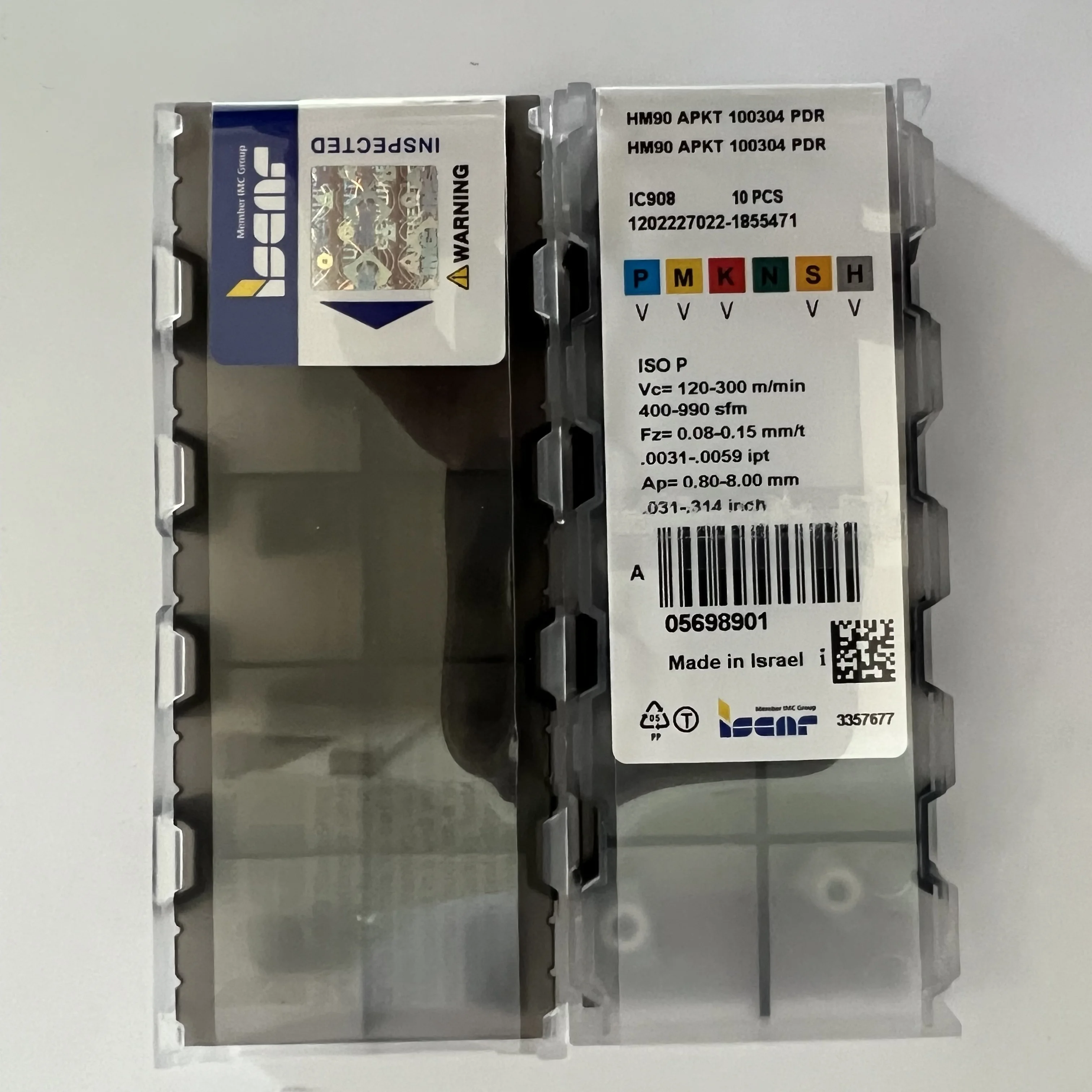 HM90APKT100304PDR IC908 Original CNC blade