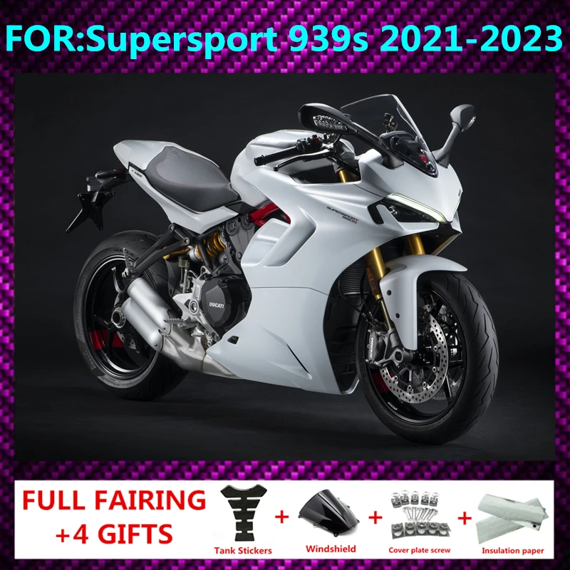 2021 2022 2023 Ducati Supersport 939 939S 오토바이 액세서리 풀 페어링 세트 키트, 사출 몰드 패널 차체 zxmt에 적합