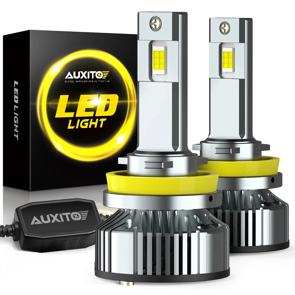 AUXITO 2x Canbus H8 H11 Светодиодный светильник на голову, лампы 100 Вт, мощный светодиодный светильник на голову автомобиля для VW BMW Mercedes Benz Ford Toyota Honda Suzuki