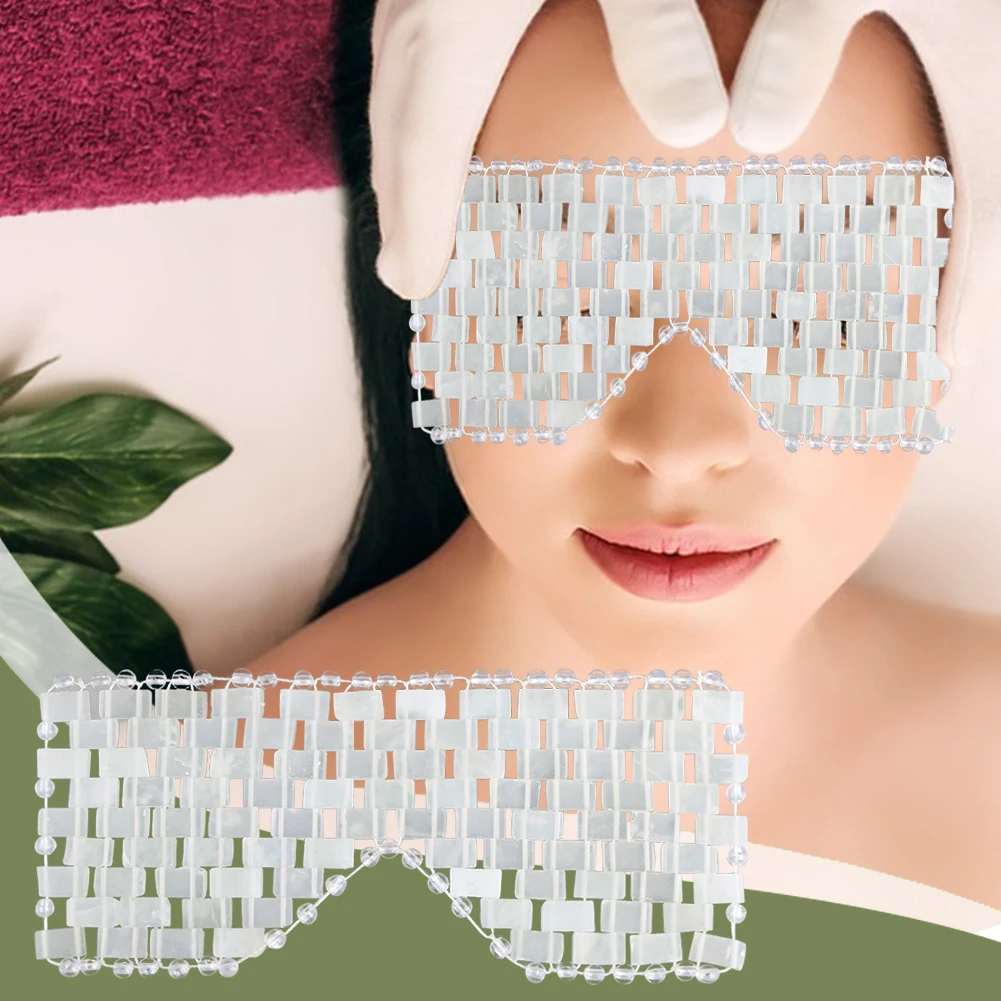 Description Picture 6 of itemJade Eye Mask Sleeping Eye Mask Alleviate Puffiness Jade Stone Eye Cover Relieve Wrinkles Anti-Aging for Hot & Cold Therapy