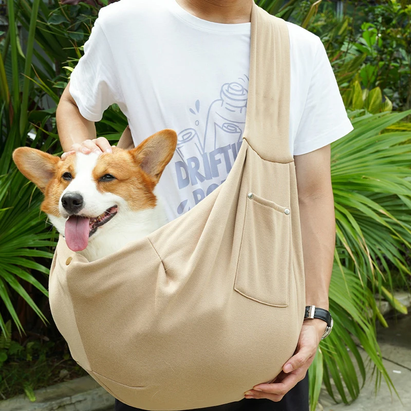 Pet Carrier Bag Pet Accessories Pet Carrying Bag Pet Backpack Pet Supplies Portable Pet Shoulder Bag Phone Pocket Outdoor Shoulder Bags Carrier Cat Puppy Sling Carrier Bag Pet Carrying Supplies