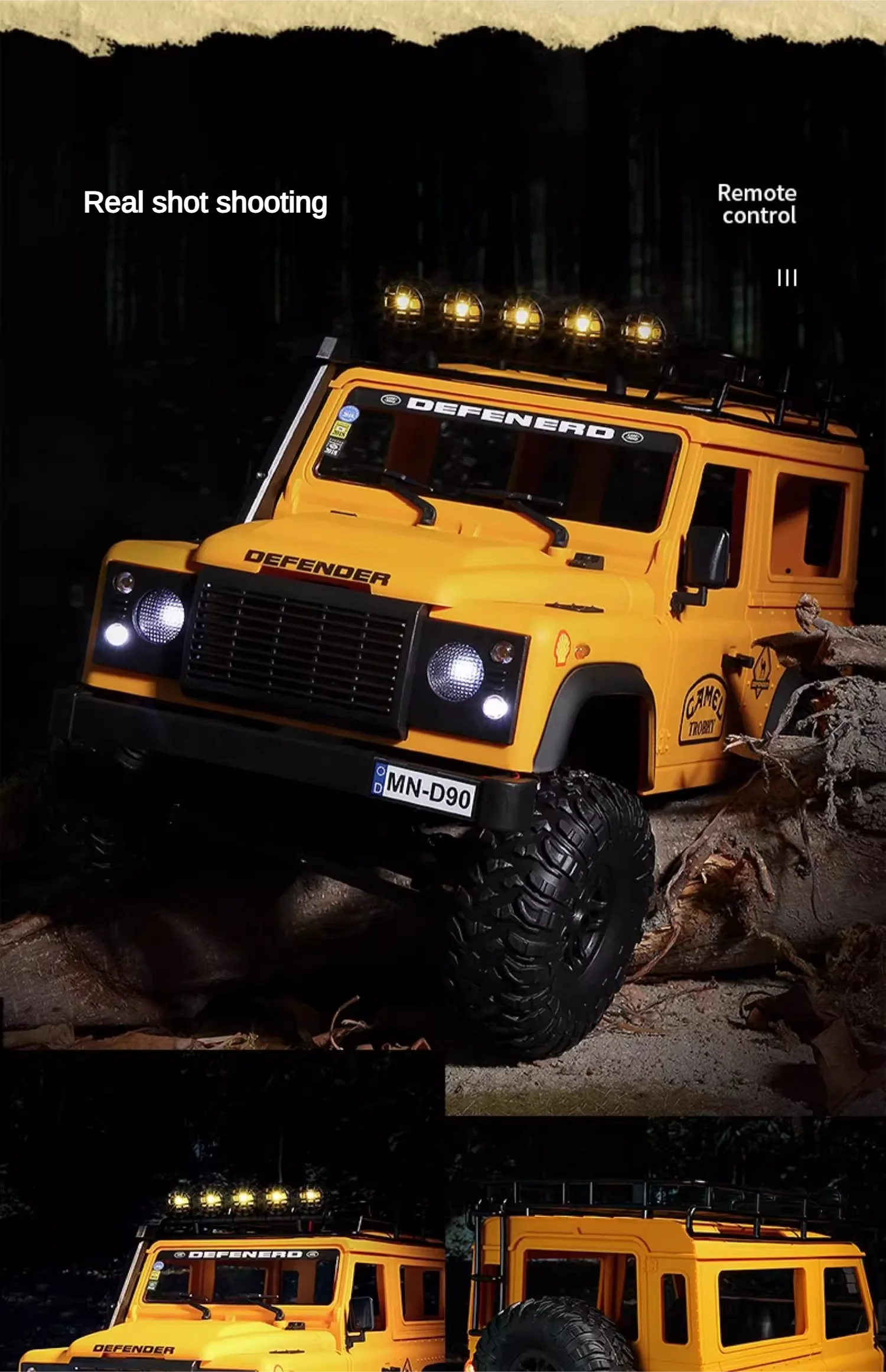 ☆MN98 新型MN99S LED完全防水加工 ディフェンダー キャメルトロフィー