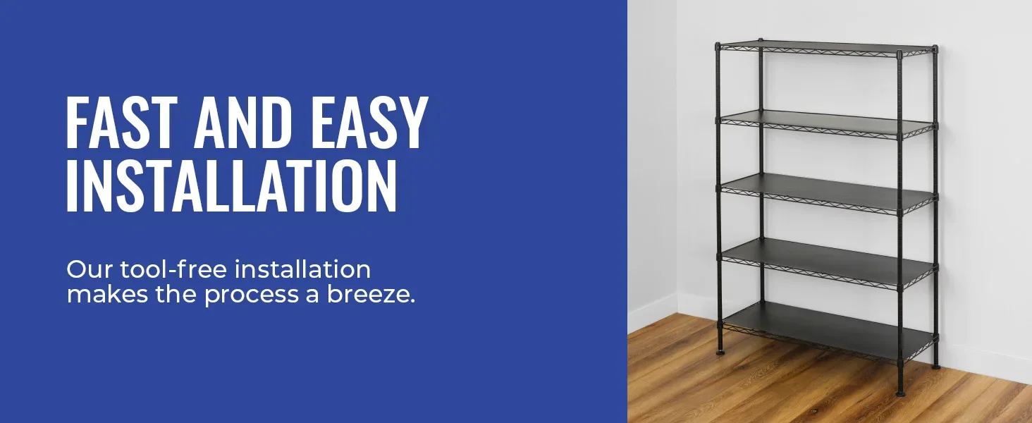 steel wire shelf storage unit metal shelving garage automotive liner adjustable rack freestanding