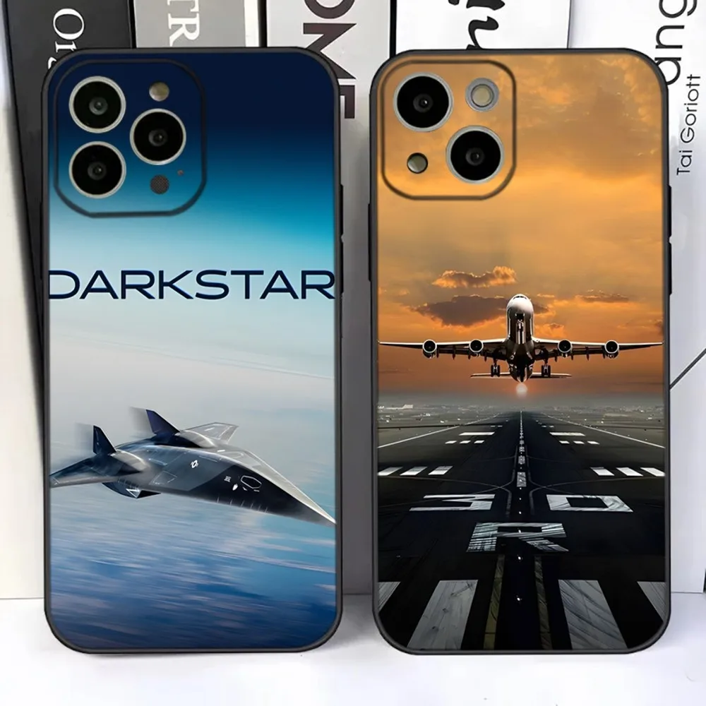 Custodia Per Telefono Aereo Aereo Aereo Per Iphone 15,14,13,12,11 Plus,Pro,Max,Xr,Xs,X,7,8 Plus,Se,Mini Silicone Morbido